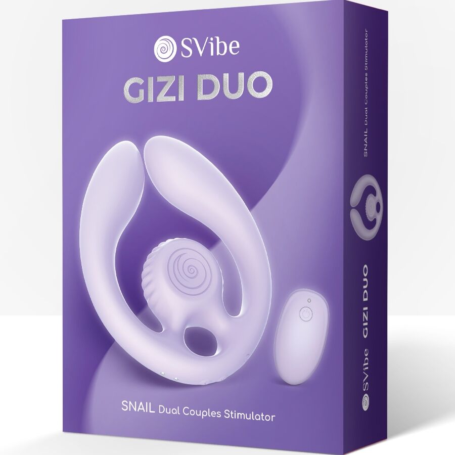 SNAIL VIBE - GIZI DUO ESTIMULADOR PARA CASAIS COM CONTROLE REMOTO LILÁS - Image 8