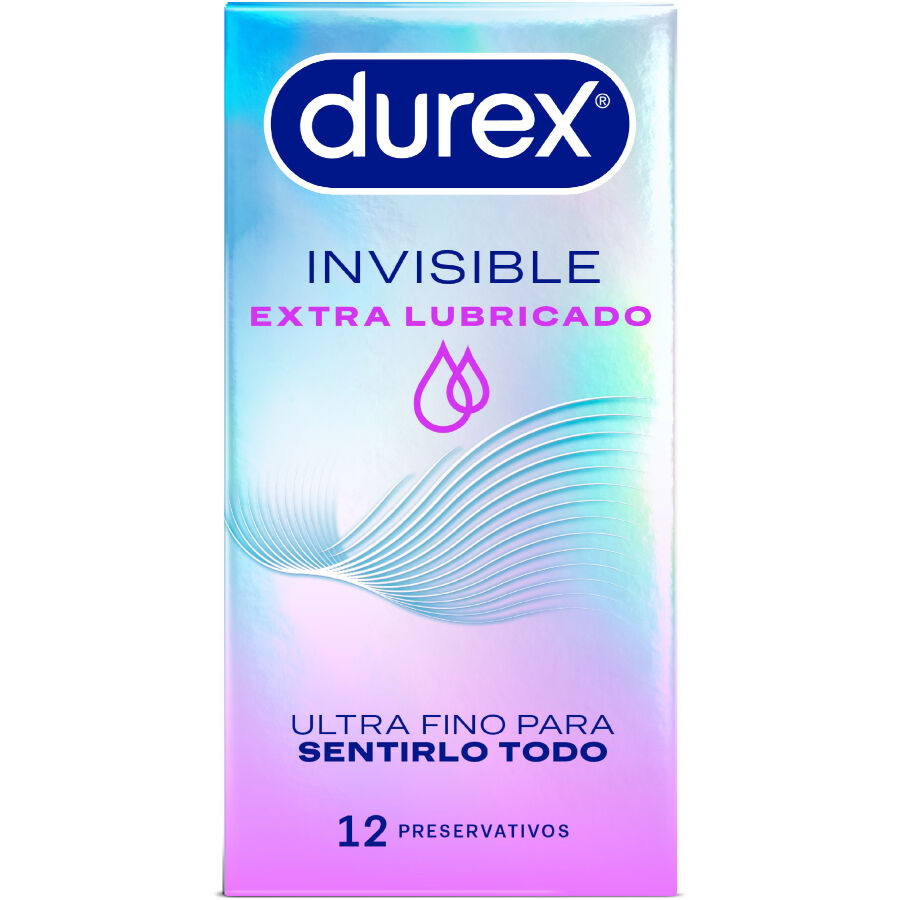 DUREX - CAMISINHAS INVISÍVEIS EXTRA LUBRIFICADAS - 12 UNIDADES