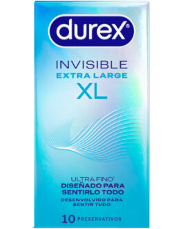 DUREX – CAMISINHAS INVISÍVEIS TAMANHO GG – 10 UNIDADES