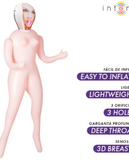 Bonecas Intensas – Irina, boneca inflável com três orifícios