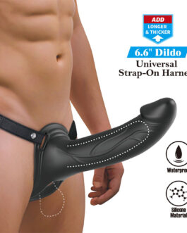 PRETTY LOVE – LANDON BLACK VIBRATING STRAP-ON
