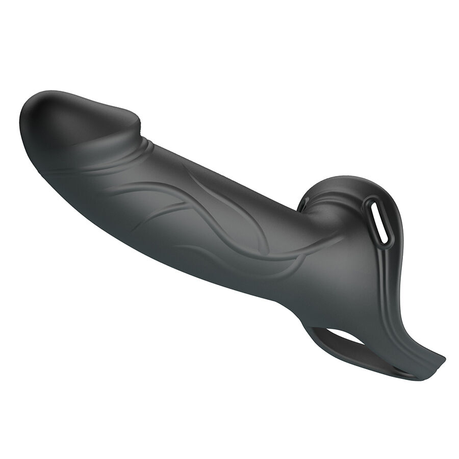 PRETTY LOVE - LANDON BLACK VIBRATING STRAP-ON - Image 3