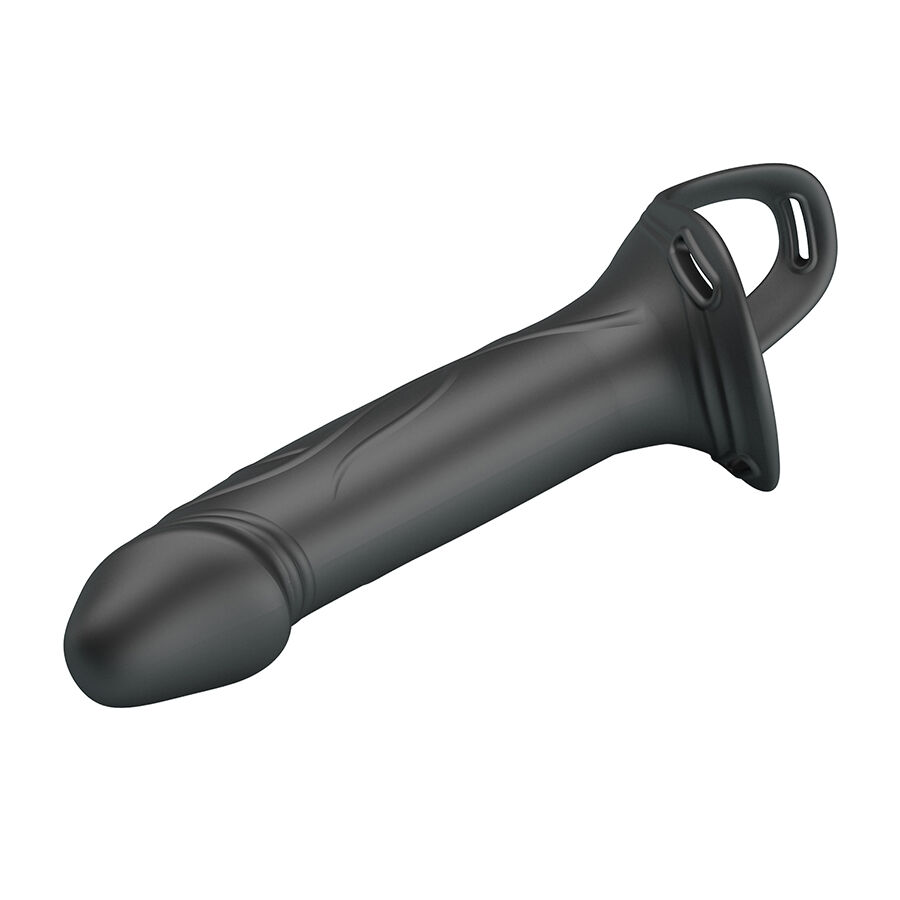 PRETTY LOVE - LANDON BLACK VIBRATING STRAP-ON - Image 5