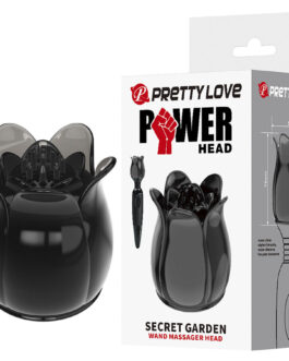 PRETTY LOVE – CABEÇA DE MASSAGEM PRETA SECRET GARDEN