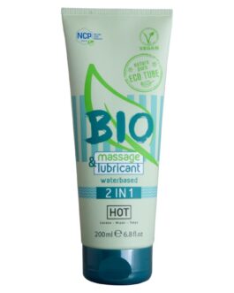 HOT – BIO MASSAGE & LUBRIFICANTE À BASE DE ÁGUA 2 EM 1 200 ML