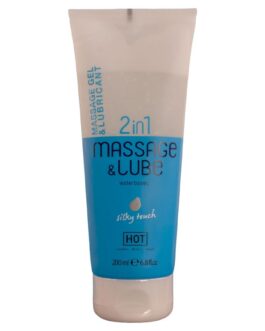 Gel de Massagem e Deslizamento Quente 2 em 1 com Toque Sedoso 200ml