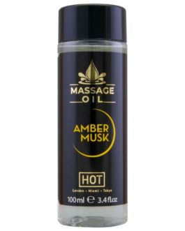 ÓLEO DE MASSAGEM QUENTE – ÂMBAR E ALMÍSCAR 100 ML