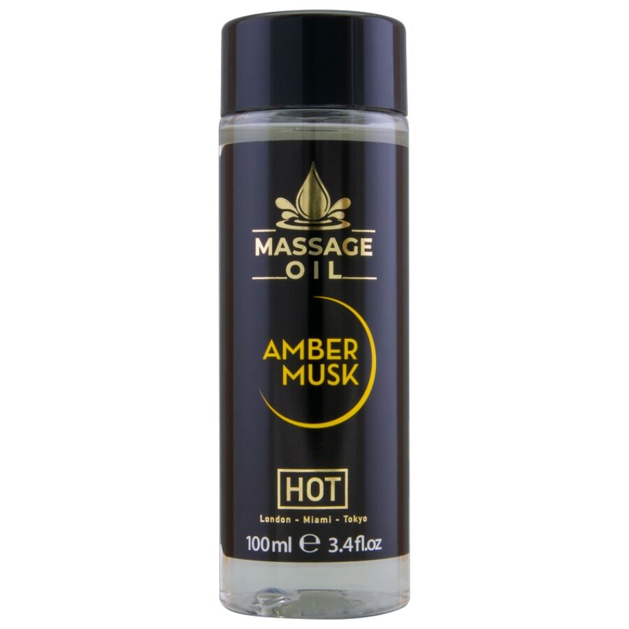 ÓLEO DE MASSAGEM QUENTE - ÂMBAR E ALMÍSCAR 100 ML