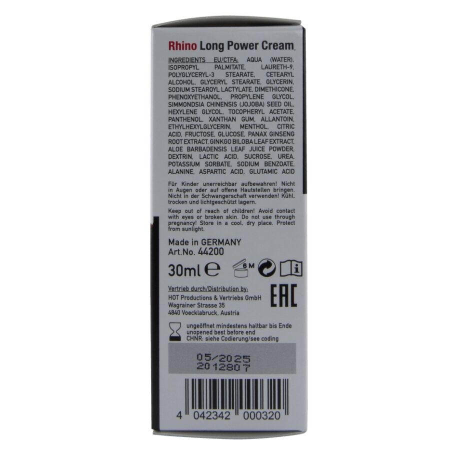 QUENTE - RHINO LONG POWER CREAM 30 ML - Image 5