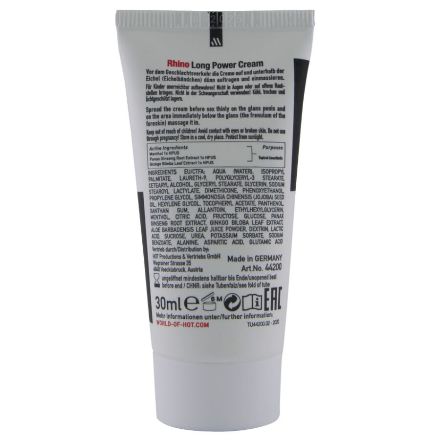 QUENTE - RHINO LONG POWER CREAM 30 ML - Image 3