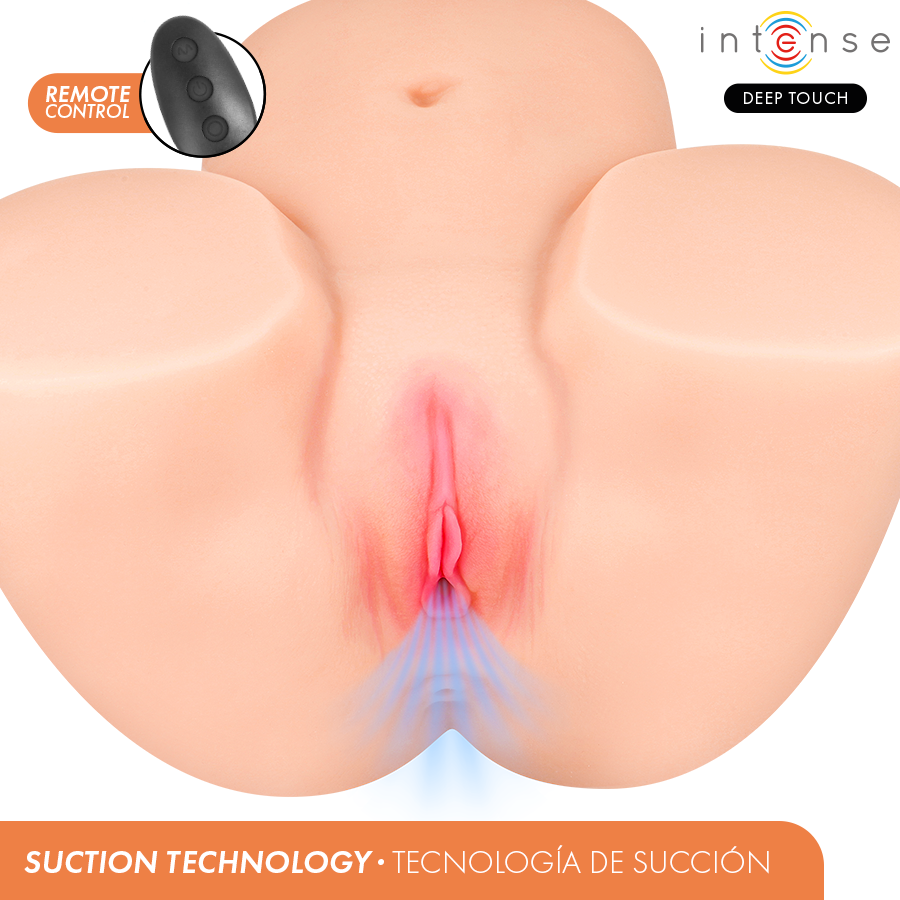 Toque profundo e intenso - Masturbador vaginal Ginger com sucção, calor, vibração e efeitos de voz com controle remoto, 5,3 kg - Image 2