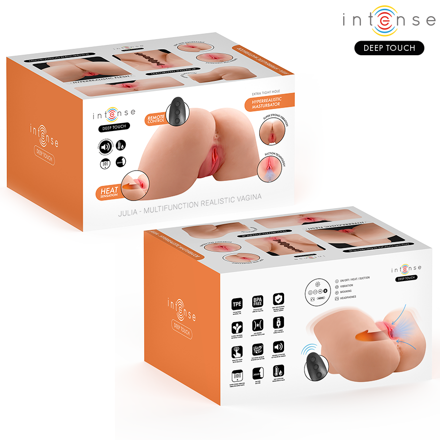 Toque profundo e intenso - Masturbador vaginal Julia com sucção, calor, vibração e efeitos de voz com controle remoto, 9 kg - Image 10