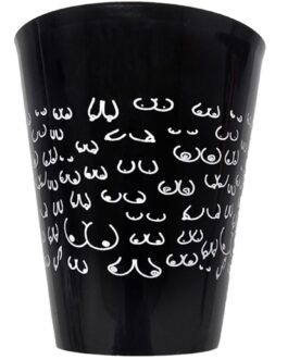DIABLO PICANTE – COPO PRETO 500 ML COM SEIOS BRANCOS