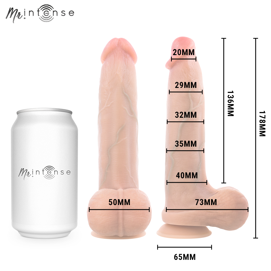 MR INTENSE - BRUCE S DILDO DE SILICONE COM TESTÍCULOS 17,8 CM -Ø- 4 CM - Image 4