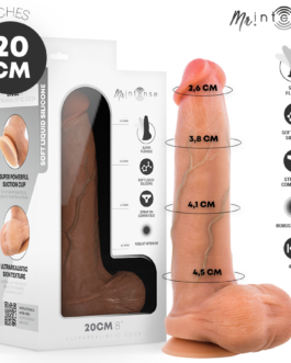MR INTENSE – BRUCE M DILDO DE SILICONE COM TESTÍCULOS 20 CM -Ø- 4,5 CM