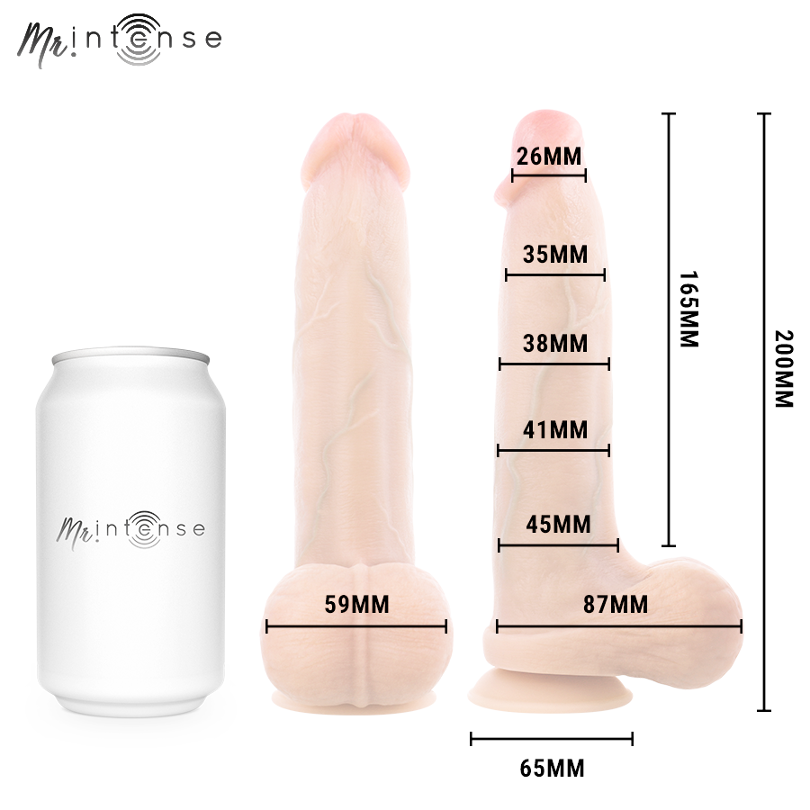 MR INTENSE - BRUCE M DILDO DE SILICONE COM TESTÍCULOS 20 CM -Ø- 4,5 CM - Image 4