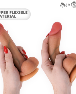MR INTENSE – Pênis de silicone ultrarrealista de Gary com testículos, 17,8 cm – Ø – 4,2 cm