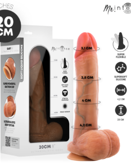 MR INTENSE – GARY M PÊNIS DE SILICONE ULTRA-REALISTA COM TESTÍCULOS 20 CM -Ø- 4,2 CM
