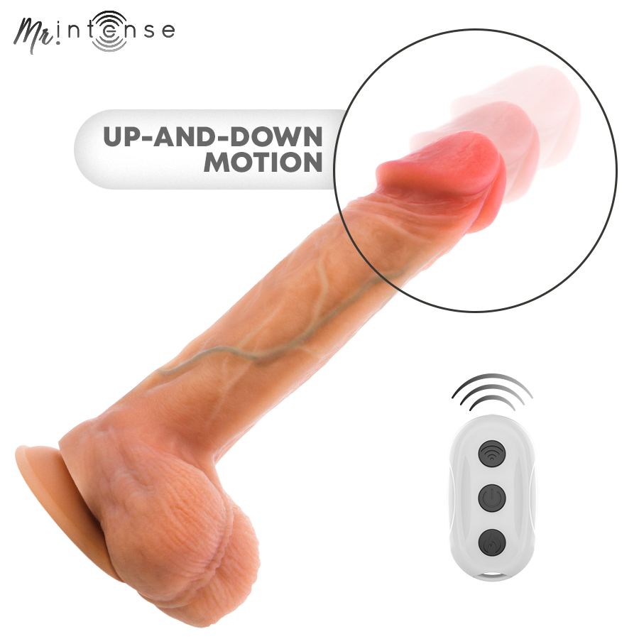 MR INTENSE - VIBRADOR LOGAN DE SILICONE COM EFEITO DE CALOR E CONTROLE REMOTO 20 CM -Ø- 4,1 CM - Image 6