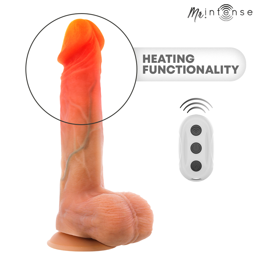 MR INTENSE - VIBRADOR LOGAN DE SILICONE COM EFEITO DE CALOR E CONTROLE REMOTO 20 CM -Ø- 4,1 CM - Image 8