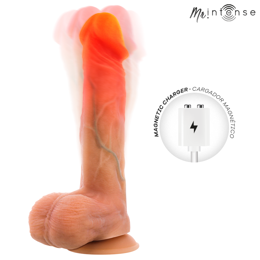 MR INTENSE - VIBRADOR LOGAN DE SILICONE COM EFEITO DE CALOR E CONTROLE REMOTO 20 CM -Ø- 4,1 CM - Image 2