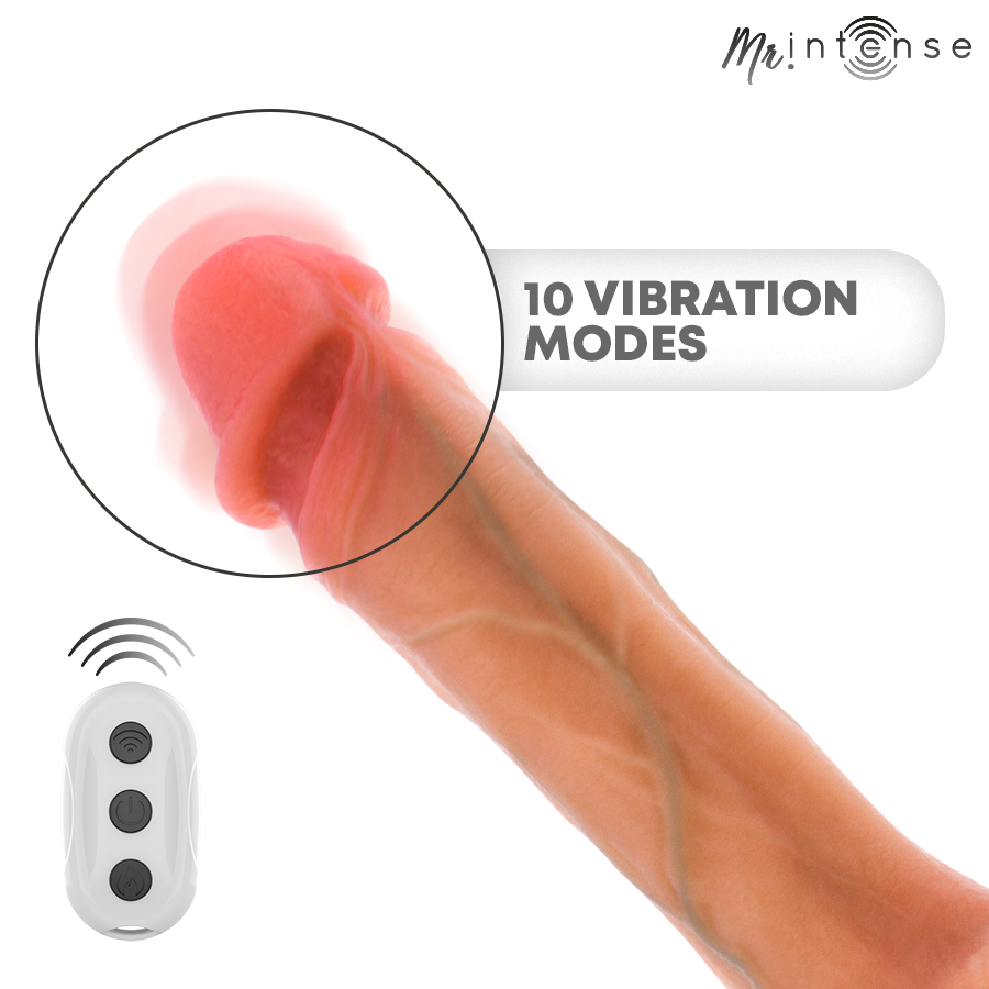 MR INTENSE - BRADLEY Vibrador de Silicone com Efeito de Aquecimento e Controle Remoto 21 cm - Ø - 4,2 cm - Image 8