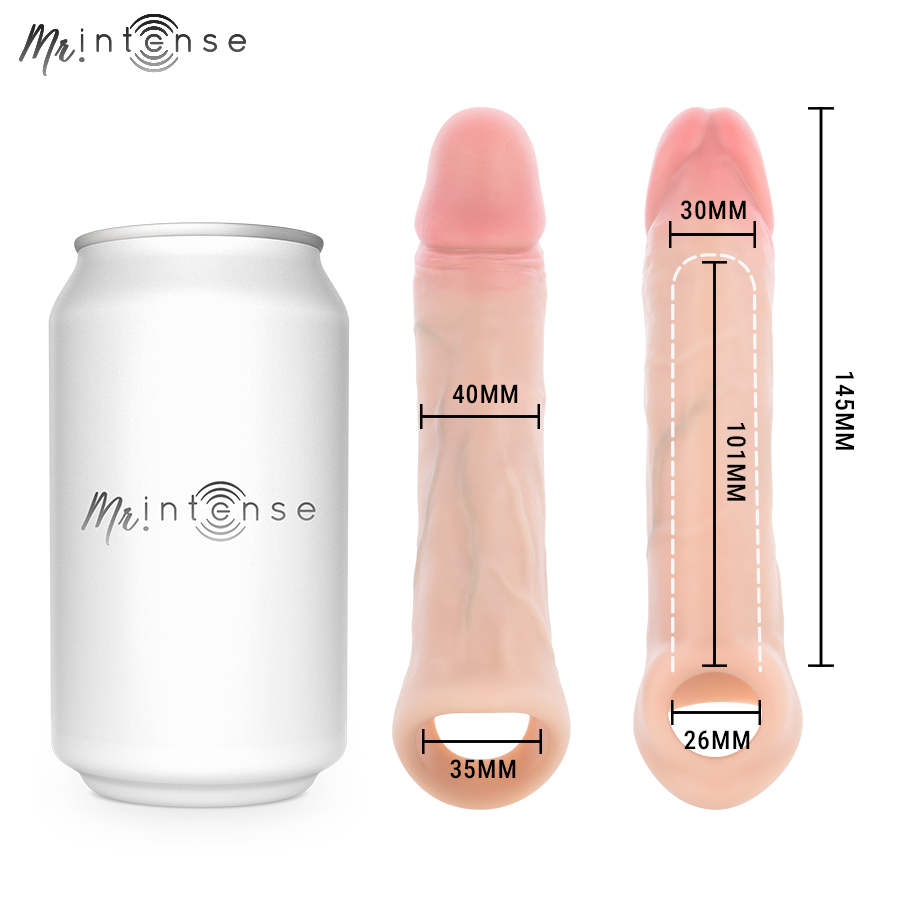 MR INTENSE - SIMON M CAPA DE SILICONE PARA PÊNIS 14,5 CM -Ø- 4 CM - Image 5