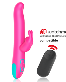 HAPPY LOKY – VIBRADOR E ROTADOR COELHO PLUTÃO + CONTROLE REMOTO WATCHME