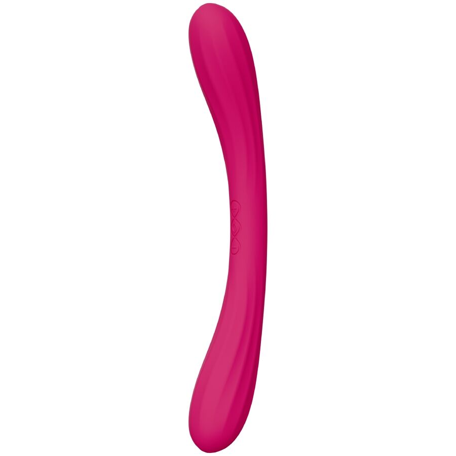 LELO - VIBRADOR DE PONTA DUPLA BOOMERANG CEREJA - Image 2