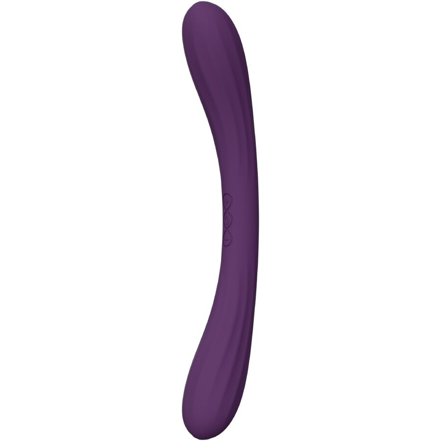 LELO - VIBRADOR DE DUAS PONTAS BOOMERANG ROXO - Image 2