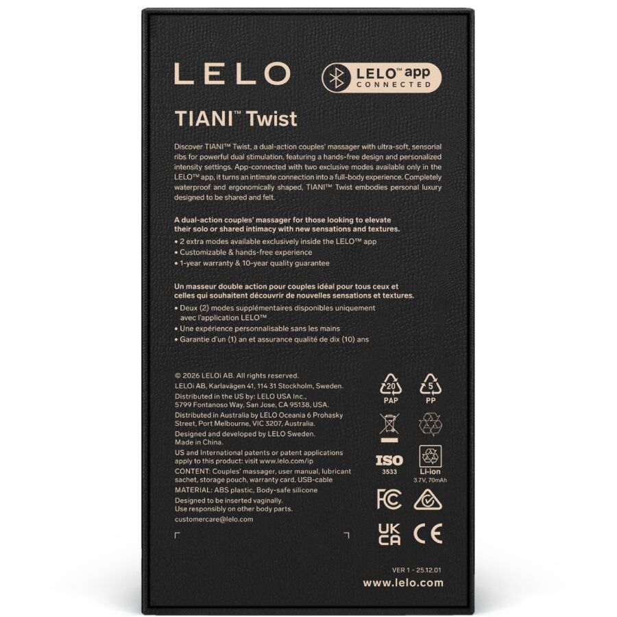 LELO - VIBRADOR PARA CASAIS TIANI TWIST ROSA CLARO - Image 4
