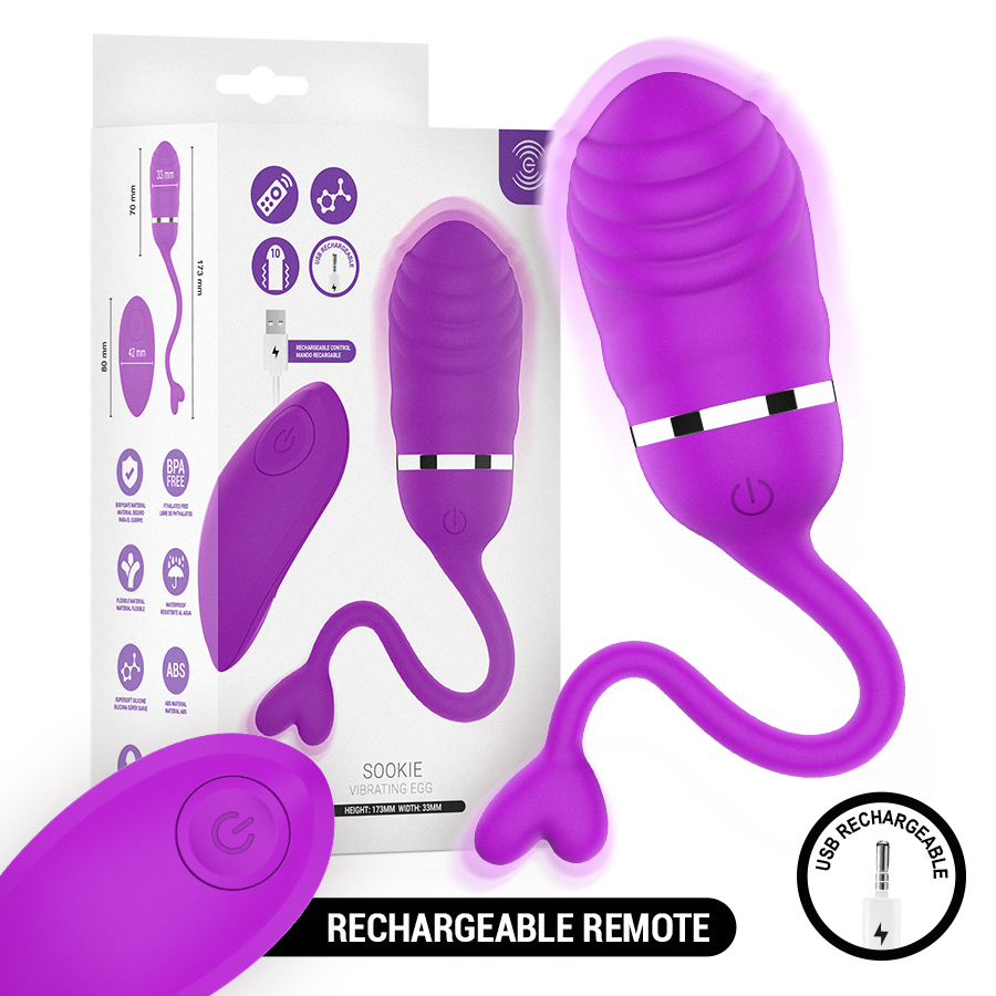INTENSE - SOOKIE OVO VIBRATÓRIO COM CONTROLE REMOTO ROXO - Image 2