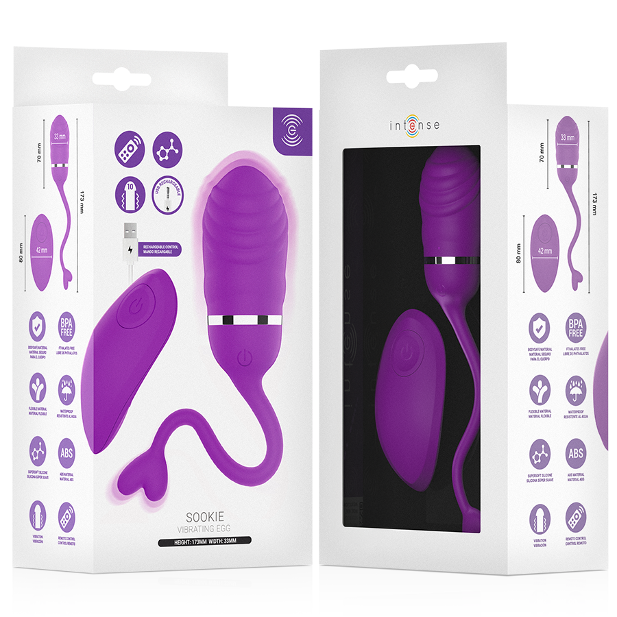 INTENSE - SOOKIE OVO VIBRATÓRIO COM CONTROLE REMOTO ROXO - Image 6