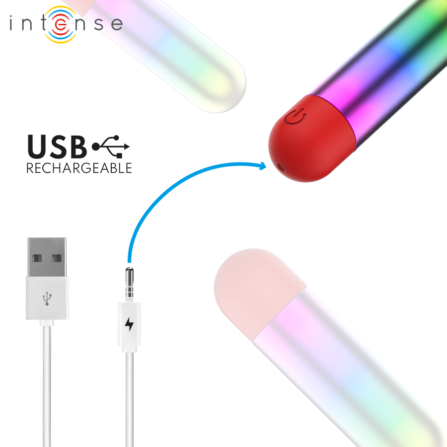 INTENSO - DEBBIE RAINBOW CLITORIS VIBRATÓRIO BULLET - Image 5