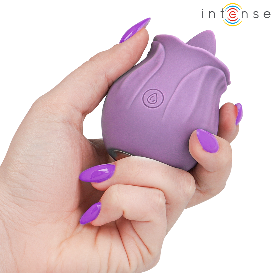 INTENSO - ESTIMULANTE CLITÓRIS COM FLOR DE AZALEIA, 10 VIBRAÇÕES, ROXO - Image 4