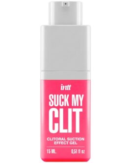 INTT – SUCK MY CLIT GEL COM EFEITO DE SUCÇÃO MORANGO SILVESTRE 15 ML