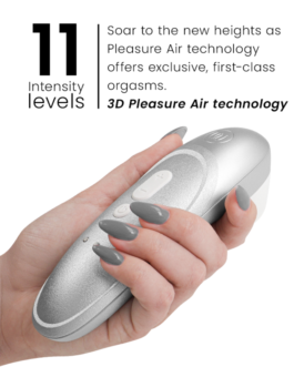 WOMANIZER – PRO VIBRANT CLITORIAL STIMULATOR CINZA PRATEADO