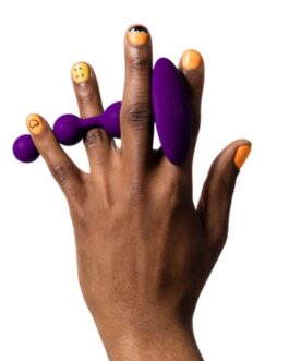 ROMP – AMP CONTAS ANAL DE SILICONE FLEXÍVEIS ROXAS 12,5 CM ROXAS
