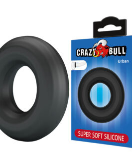CRAZY BULL – ANEL PENIANO DE SILICONE SUPER MACIO URBANO PRETO