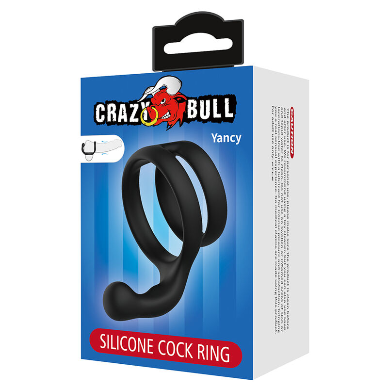 CRAZY BULL - ANEL DUPLO PARA PÊNIS E TESTÍCULOS YANCY PRETO - Image 7