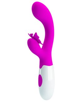 PRETTY LOVE – BUTTERFLY KISS VIBRADOR COELHO COM 30 FUNÇÕES ROXO