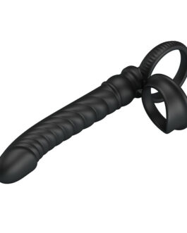 PRETTY LOVE – VIBRADOR ANAL MERRITT COM ANEL E VIBRAÇÃO PRETO