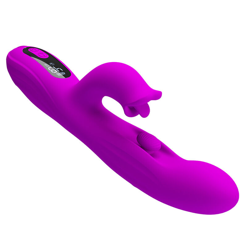 PRETTY LOVE - VIBRADOR OSCILATIVO YALANDA RABBIT COM DISPLAY DE LED ROXO - Image 6