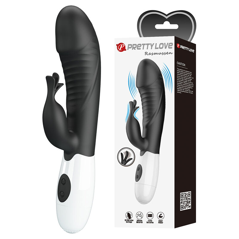 PRETTY LOVE - VIBRADOR RASMUSSEN RABBIT COM 30 FUNÇÕES PRETO - Image 2