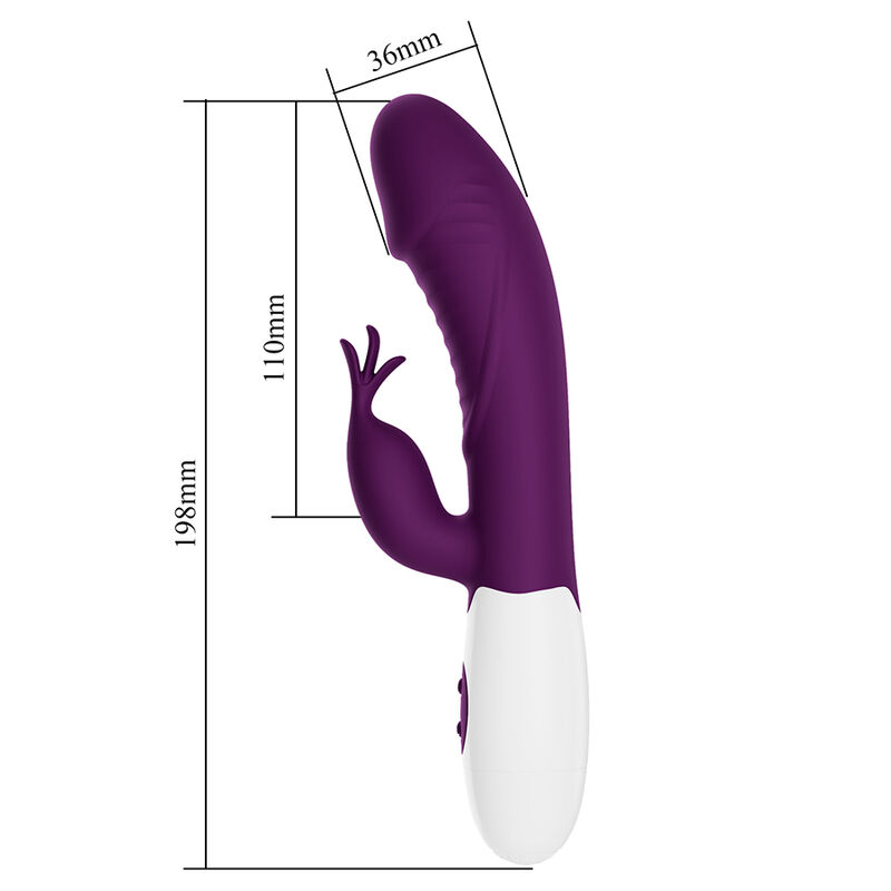 PRETTY LOVE - ROGUE MUSE VIBRADOR COELHO COM 30 FUNÇÕES ROXO - Image 5
