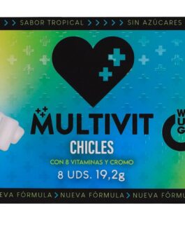 WUG Multivit – A goma de mascar funcional que fortalece suas defesas todos os dias. Cartela com 8 unidades.