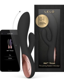LELO – INA THRUST RABBIT VIBRADOR DE EMPURRAÇÃO PRETO