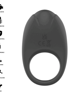 INTENSE – MERLOTTE ANEL VIBRATÓRIO PARA PENIANO COM ESTIMULAÇÃO DO CLITÓRIS PRETO