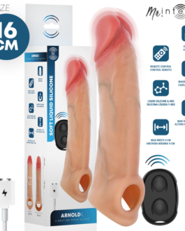 MR INTENSE – CAPA DE SILICONE PARA PÊNIS VIBRADOR ARNOLD L COM CONTROLE REMOTO 16 CM -Ø- 4,5 CM