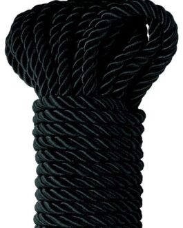 SÉRIE FETISH FANTASY – CORDA DE SEDA PRETA DE LUXO 9,75 M